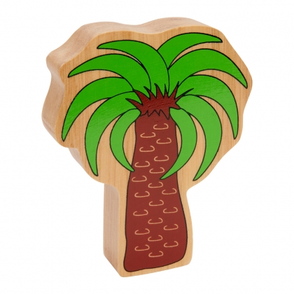 Wooden green tropical tree toy