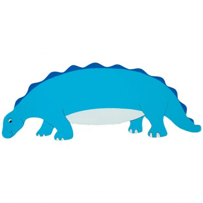 Blue dinosaur name plaque