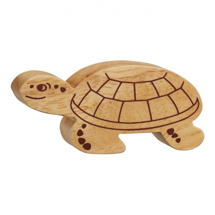 Natural wood turtle toy