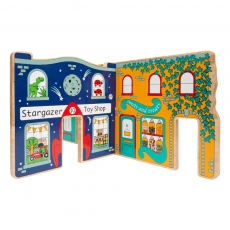 Wooden town toy world playset