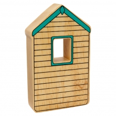 Wooden turquoise shed toy