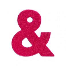 Wooden pink fairytale ampersand
