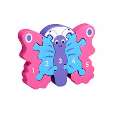 Wooden butterfly 1-5 jigsaw puzzle