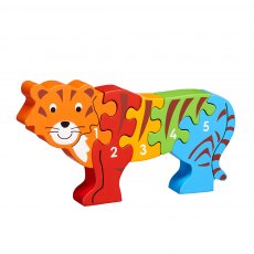 Wooden tiger 1-5 jigsaw puzzle
