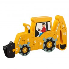 Digger number 1-10 jigsaw puzzle