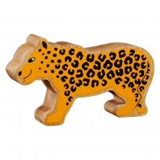 Wooden yellow leopard toy