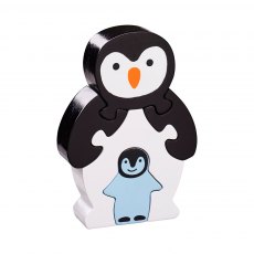 Wooden penguin & baby jigsaw puzzle