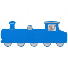 Blue train name plaque - large