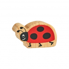 Wooden red & black ladybird toy