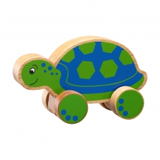 Wooden Turtle push along toy
