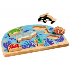 Wooden sealife shape sorter puzzle