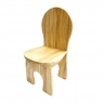 Childrens chair in situ made from FSC rubber wood