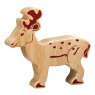 Natural wood deer toy