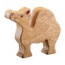 Natural wood camel toy