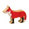 Wooden red fox toy