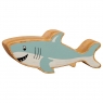 Wooden grey shark toy