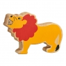 Wooden yellow lion toy