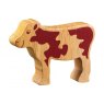 Natural wood calf toy