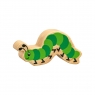 Wooden green caterpillar toy