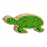 Wooden green turtle toy