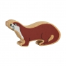 Wooden brown otter toy