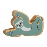 Wooden grey sloth toy