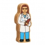 Wooden white & blue doctor toy
