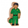Wooden green paramedic toy