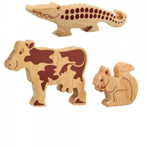 Lanka Kade Fair Trade Natural Wood Toys-Safari Animals – Dandy