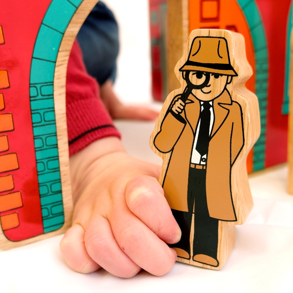 Wooden Toy People Detective | Fair Trade