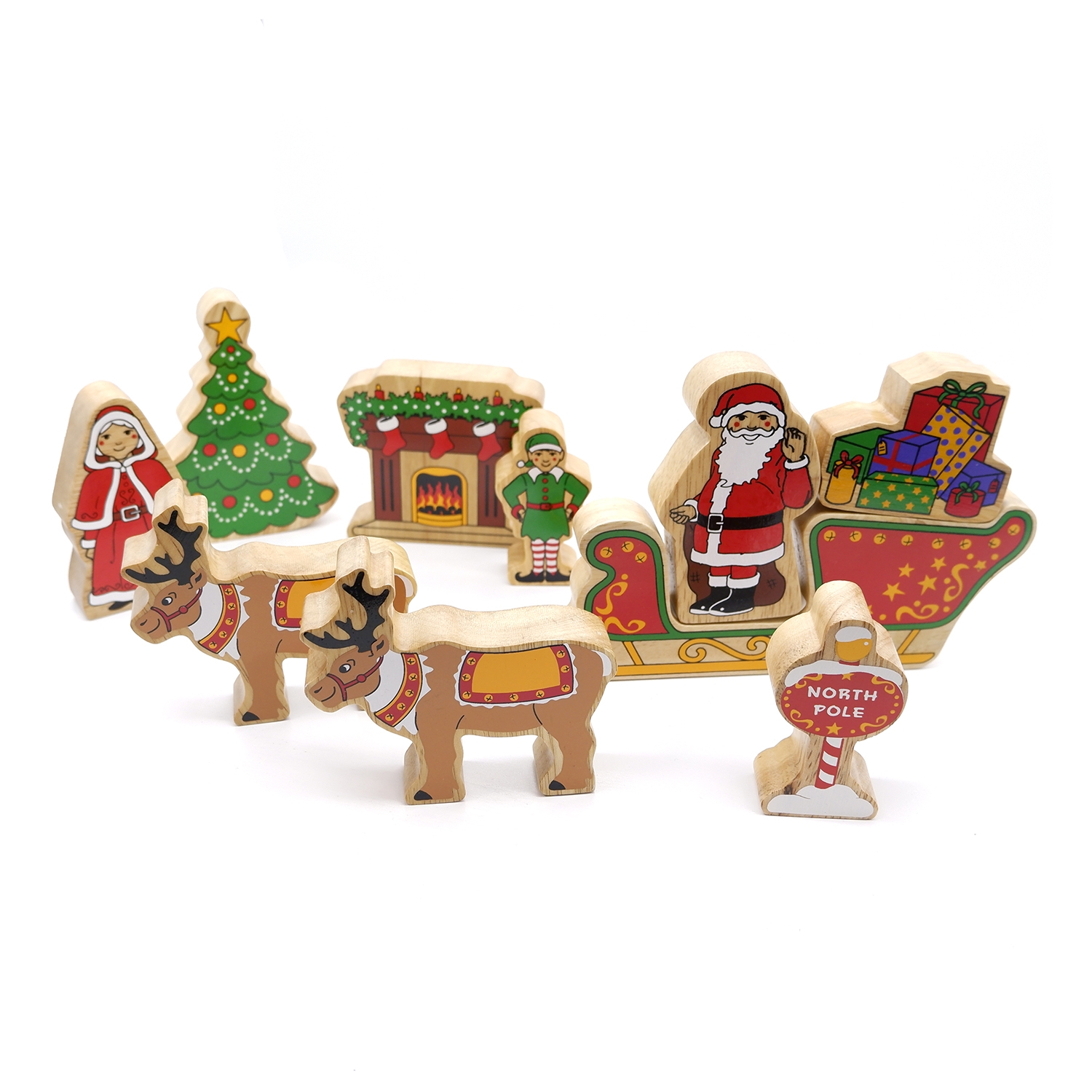 Wooden Christmas Toy Playset | Fair Trade