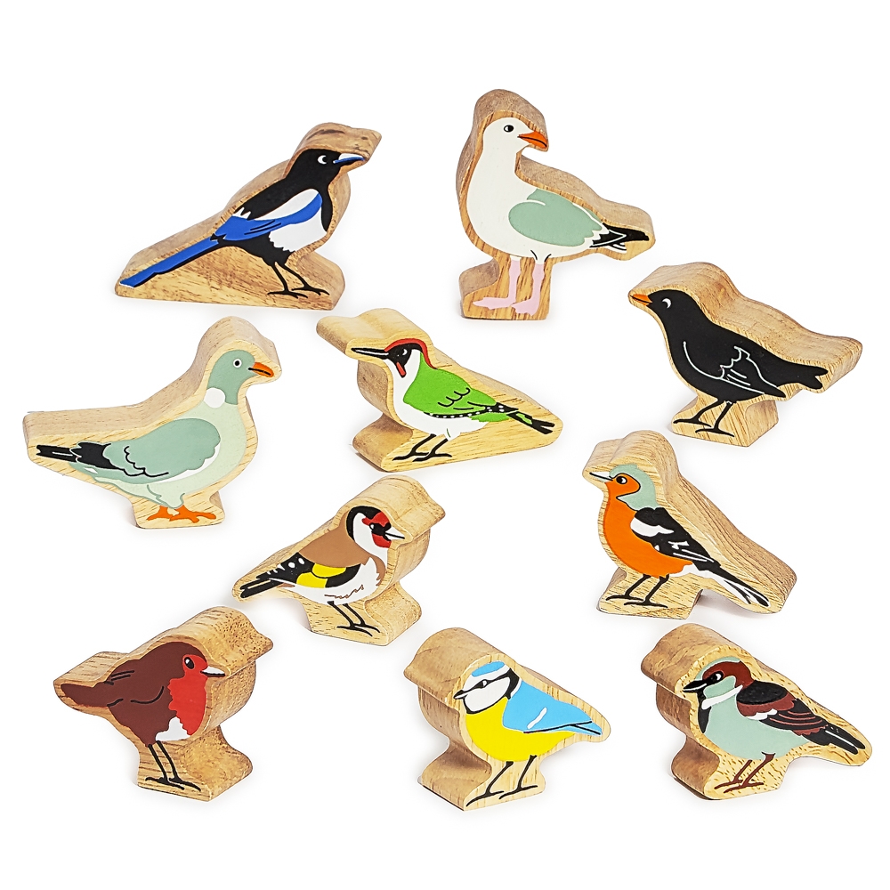 Wooden Garden Bird Toy Playset Fair Trade