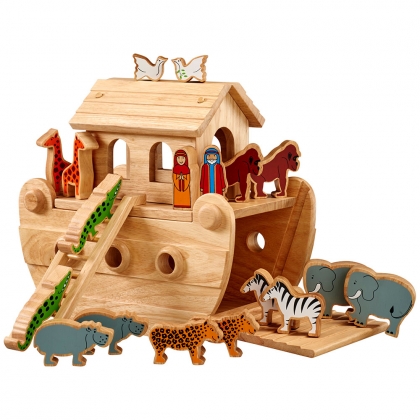 Colourful junior Noah's ark playset with imperfections