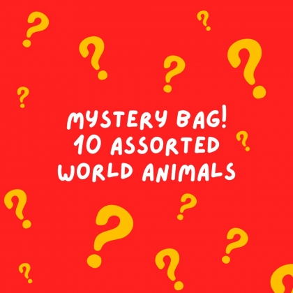 Mystery bag - 10 assorted world animals *Imperfect*