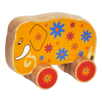 Yellow elephant push along - 30th Birthday Limited Edition