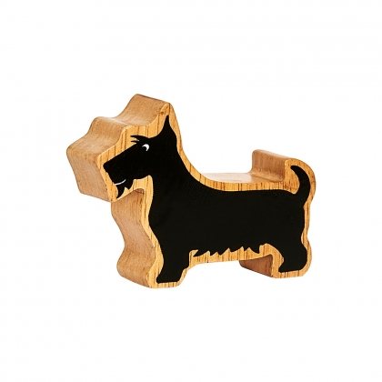Wooden black Scottie dog Wooden black Scottie dog