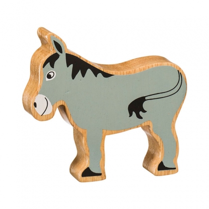 Wooden grey donkey toy Wooden grey donkey toy