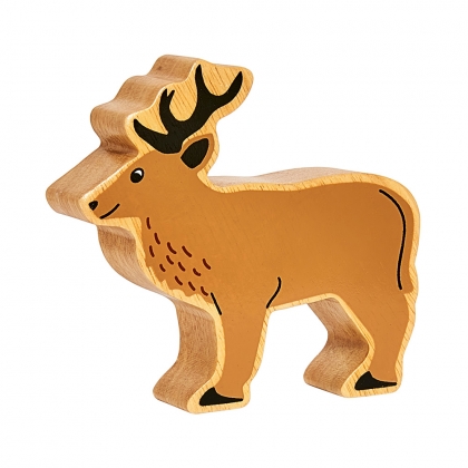 Wooden light brown stag Wooden light brown stag
