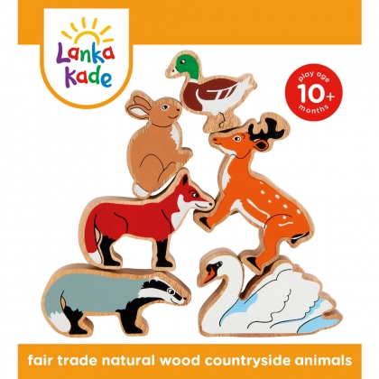 Lanka Kade Fair Trade Natural Wood Toys-Safari Animals – Dandy Lions  Boutique