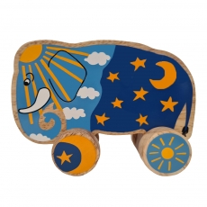 Sun and moon elephant push along *Limited Edition*