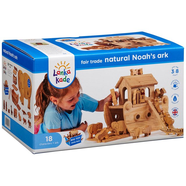 noah's ark wooden toy box