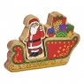 Father Christmas on sleigh with presents