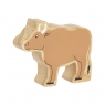 Wooden toy ox figure